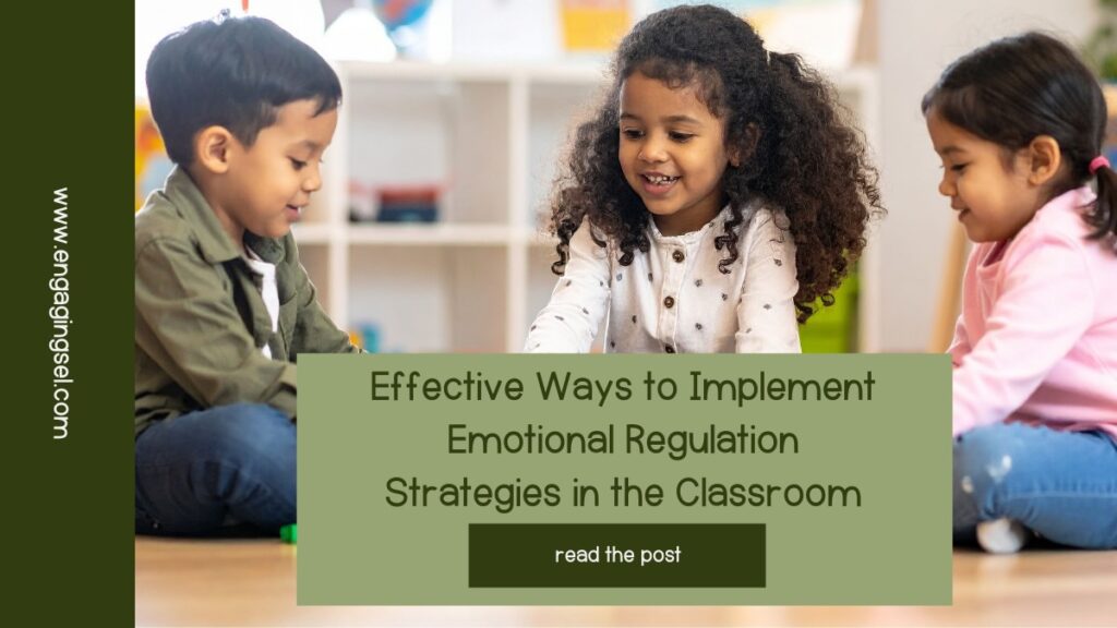 Students sitting in a classroom on the floor playing peacefully.